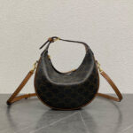 Celine Teen Celine Lulu Bag With Logo Print 120722 Coffee